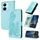 Custodia per telefono in pelle con vibrazione in rilievo fiore Datura per vivo V29 Lite (azzurro) Custodia per telefono in pelle con vibrazione in rilievo fiore Datura per vivo V29 Lite (azzurro)