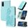 Per vivo Y20/Y20i/Y11s/Y12s/iQOO U1x Datura Custodia in pelle con motivo floreale in rilievo (Azzurro) Per vivo Y20/Y20i/Y11s/Y12s/iQOO U1x Datura Custodia in pelle con motivo floreale in rilievo (Azzurro)
