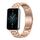 Cinturino per orologio in metallo a tre ceppi For Honor Band 9 (oro rosa) Cinturino per orologio in metallo a tre ceppi For Honor Band 9 (oro rosa)