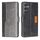 Per Samsung Galaxy S24 5G Custodia per telefono in pelle con fibbia laterale in colore a contrasto (nero + grigio) Per Samsung Galaxy S24 5G Custodia per telefono in pelle con fibbia laterale in colore a contrasto (nero + grigio)