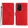 Custodia per telefono in pelle goffrata con cuciture per Honor 200 Lite (rossa) Custodia per telefono in pelle goffrata con cuciture per Honor 200 Lite (rossa)