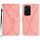 Custodia per telefono in pelle goffrata con cuciture per Honor 200 Lite (rosa) Custodia per telefono in pelle goffrata con cuciture per Honor 200 Lite (rosa)