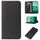 Custodia per telefono in pelle con chiusura magnetica per vivo iQOO Z9 (nera) Custodia per telefono in pelle con chiusura magnetica per vivo iQOO Z9 (nera)