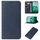 Custodia per telefono in pelle con chiusura magnetica per vivo iQOO Z9 (blu) Custodia per telefono in pelle con chiusura magnetica per vivo iQOO Z9 (blu)