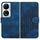 Per Honor X7b YX0060 Custodia in pelle per telefono con testa di elefante in rilievo con cordino (blu reale) Per Honor X7b YX0060 Custodia in pelle per telefono con testa di elefante in rilievo con cordino (blu reale)