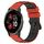 Per Garmin Venu 2 Plus 20mm Cinturino in silicone poroso bicolore (rosso + nero)
