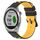 Per Garmin Approach S40 20mm Cinturino in silicone poroso bicolore (nero + giallo)