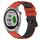 Per Garmin Approach S40 20mm Cinturino in silicone poroso bicolore (rosso + nero)