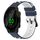 Per Garmin Forerunner 158 20mm Cinturino in silicone poroso bicolore (blu notte + bianco)