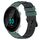 Per Garmin Forerunner 55 20mm Cinturino in silicone poroso bicolore (verde oliva + nero)