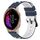 Per cinturino in silicone poroso a due colori Garmin Venu da 20 mm (blu notte + bianco) Per cinturino in silicone poroso a due colori Garmin Venu da 20 mm (blu notte + bianco)