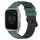 Per Garmin Venu SQ 20mm Cinturino in silicone poroso bicolore (verde oliva + nero)