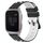 Per Garmin Venu SQ 20mm Cinturino in silicone poroso bicolore (nero + bianco)