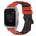 Per Garmin Venu SQ 20mm Cinturino in silicone poroso bicolore (rosso + nero)