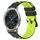 Per Garminmove Luxe 20mm Cinturino in silicone poroso bicolore (nero + verde lime)