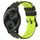 Per Garmin Garminmove Style 20mm Cinturino in silicone poroso bicolore (nero + verde lime)