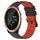 Per Garmin Forerunner 645 Music 20mm Cinturino in silicone poroso bicolore (nero + rosso)