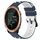 Per Garmin Forerunner 645 Music 20mm Cinturino in silicone poroso bicolore (blu notte + bianco)