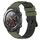 Per Huawei Watch 2 Cinturino in silicone poroso bicolore da 20 mm (verde militare + nero) Per Huawei Watch 2 Cinturino in silicone poroso bicolore da 20 mm (verde militare + nero)