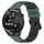 Per Huawei Watch GT Runner 22mm Cinturino in silicone poroso bicolore (verde oliva + nero) Per Huawei Watch GT Runner 22mm Cinturino in silicone poroso bicolore (verde oliva + nero)