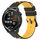 Per Huawei Watch GT Runner 22mm Cinturino in silicone poroso bicolore (nero + giallo) Per Huawei Watch GT Runner 22mm Cinturino in silicone poroso bicolore (nero + giallo)