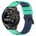 Per Huawei Watch GT Runner 22mm Cinturino in silicone poroso bicolore (verde lime + blu) Per Huawei Watch GT Runner 22mm Cinturino in silicone poroso bicolore (verde lime + blu)