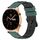 Cinturino per orologio in silicone poroso bicolore For Honor Watch GS 3 22 mm (verde oliva + nero) Cinturino per orologio in silicone poroso bicolore For Honor Watch GS 3 22 mm (verde oliva + nero)