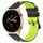 Cinturino per orologio For Honor Watch GS 3 22mm in silicone poroso bicolore (nero + verde lime) Cinturino per orologio For Honor Watch GS 3 22mm in silicone poroso bicolore (nero + verde lime)