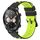 For Honor Watch Dream 22mm Cinturino in silicone poroso bicolore (nero + verde lime)