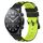 Per Xiaomi MI Watch S1 22mm Cinturino in silicone poroso bicolore (nero + verde lime) Per Xiaomi MI Watch S1 22mm Cinturino in silicone poroso bicolore (nero + verde lime)
