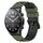 Per Xiaomi MI Watch S1 Pro 22mm Cinturino in silicone poroso bicolore (verde militare + nero)