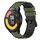 Per Xiaomi MI Watch Color 2 22mm Cinturino in silicone poroso bicolore (verde militare + nero) Per Xiaomi MI Watch Color 2 22mm Cinturino in silicone poroso bicolore (verde militare + nero)