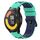 Per Xiaomi MI Watch Color 2 22mm Cinturino in silicone poroso bicolore (verde lime + blu) Per Xiaomi MI Watch Color 2 22mm Cinturino in silicone poroso bicolore (verde lime + blu)