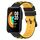 Per Xiaomi MI Watch Sport 22mm Cinturino in silicone poroso bicolore (nero + giallo)