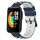 Per Xiaomi MI Watch Sport 22mm Cinturino in silicone poroso bicolore (blu notte + bianco) Per Xiaomi MI Watch Sport 22mm Cinturino in silicone poroso bicolore (blu notte + bianco)