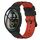 Per Xiaomi MI Watch Color 22mm Cinturino in silicone poroso bicolore (nero + rosso)