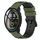 Per Xiaomi MI Watch Color 22mm Cinturino in silicone poroso bicolore (verde militare + nero) Per Xiaomi MI Watch Color 22mm Cinturino in silicone poroso bicolore (verde militare + nero)