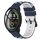 Per Xiaomi MI Watch Cinturino in silicone poroso bicolore da 22 mm (blu notte + bianco) Per Xiaomi MI Watch Cinturino in silicone poroso bicolore da 22 mm (blu notte + bianco)