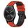 Per Garmin Vivomove Sport 20mm Cinturino in silicone bicolore (nero + verde lime)