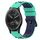 Per cinturino in silicone bicolore Garmin Vivomove Sport 20 mm (verde militare + nero)