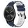 Per Garmin Vivomove Sport 20mm Cinturino in silicone bicolore (blu notte + bianco)