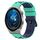 Per Huawei Watch GT3 Pro 43mm 20mm Cinturino in silicone bicolore (verde militare + nero) Per Huawei Watch GT3 Pro 43mm 20mm Cinturino in silicone bicolore (verde militare + nero)