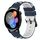 Per Huawei Watch GT3 42mm 20mm Cinturino in silicone bicolore (blu notte + bianco)