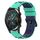 Per Huawei Watch GT2 42mm 20mm Cinturino in silicone bicolore (verde militare + nero) Per Huawei Watch GT2 42mm 20mm Cinturino in silicone bicolore (verde militare + nero)