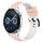 Per Huawei Watch GT3 46mm 22mm Cinturino in silicone bicolore (rosa + bianco) Per Huawei Watch GT3 46mm 22mm Cinturino in silicone bicolore (rosa + bianco)
