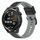 Per Huawei Watch GT Runner 22mm Cinturino in silicone bicolore (nero + grigio) Per Huawei Watch GT Runner 22mm Cinturino in silicone bicolore (nero + grigio)