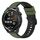 Per Huawei Watch GT Runner 22mm Cinturino in silicone bicolore (verde militare + nero) Per Huawei Watch GT Runner 22mm Cinturino in silicone bicolore (verde militare + nero)