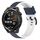 Per Huawei Watch GT Runner 22mm Cinturino in silicone bicolore (blu notte + bianco) Per Huawei Watch GT Runner 22mm Cinturino in silicone bicolore (blu notte + bianco)