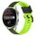 Per Huawei Watch 3 Pro 22mm Cinturino in silicone bicolore (nero + verde lime) Per Huawei Watch 3 Pro 22mm Cinturino in silicone bicolore (nero + verde lime)