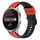 Per Huawei Watch 3 Pro 22mm Cinturino in silicone bicolore (rosso + nero)